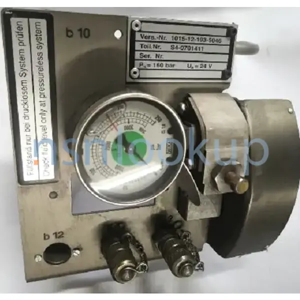 1015-12-193-5046 MAINTENANCE UNIT 1015121935046 121935046 1/1 1015-12-193-5046 MAINTENANCE UNIT 1015121935046 121935046 1/1